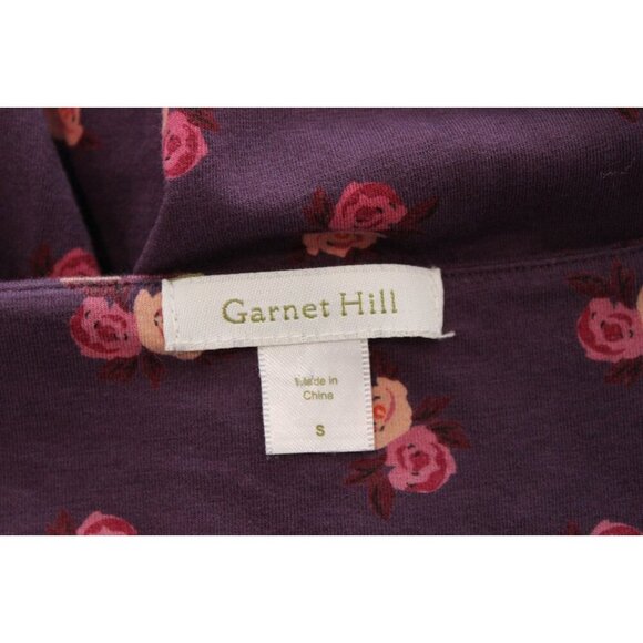 Garnet Hill Baby Doll Dress Size Small Floral Boho Preppy Casual Stretch - Picture 11 of 12